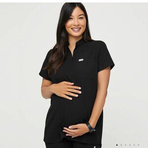 Figs Maternity Scrubs Set Black Size Large